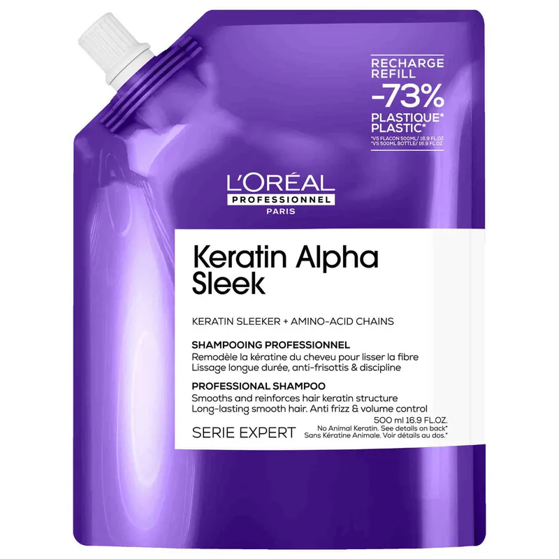 Keratin Alpha Sleek Shampoo Refill – L'Oréal Professionnel